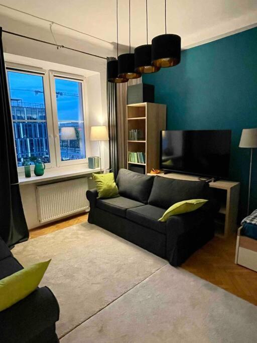 Super Square Metro X2 Fast Wifi 55'Tv Netflix Hbo Appletv+ Amazontv Lägenhet Warszawa Exteriör bild