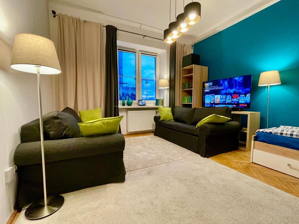 Super Square Metro X2 Fast Wifi 55'Tv Netflix Hbo Appletv+ Amazontv Lägenhet Warszawa Exteriör bild